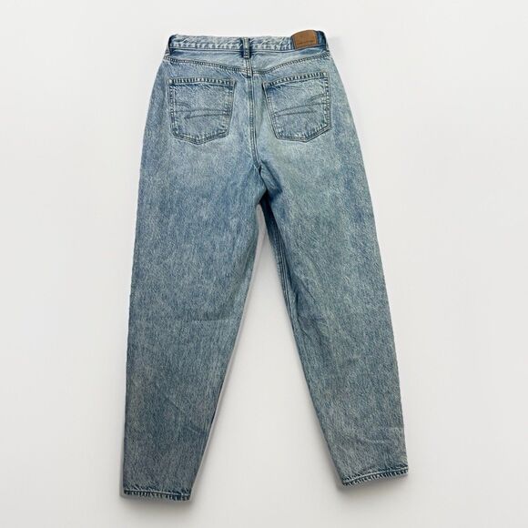 American Eagle Relaxed Mom Jeans Women’s 4 Regular Light Wash 100% Cotton Denim - Picture 5 of 9